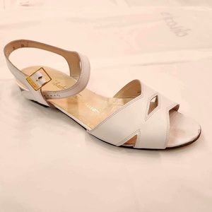 White sling back